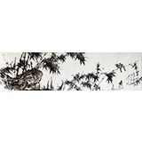 西蜀山人六尺对开作品《晨曦》