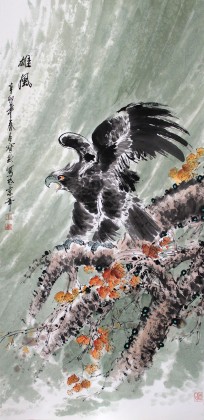 【已售】王宝钦精品四尺《雄风》(询价)