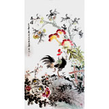 王宝钦六尺风水画《高瞻图》（议价）