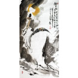 魏武双三尺国画《邀月图》（议价）