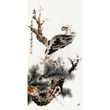 名家王宝钦精品三尺《高瞻》已裱轴（议价）