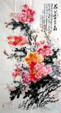 【已售】六尺国画牡丹《花开富贵图》-2