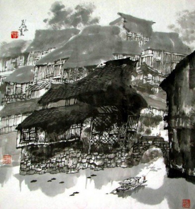 【已售】三尺斗方山水