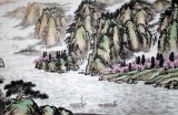 QA卢元蛟四尺山水《川江风情》