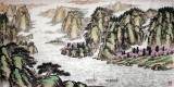 QA卢元蛟四尺山水《川江风情》