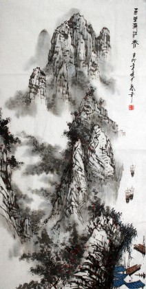 【已售】张春奇三尺作品《百里漓江秀》（询价）