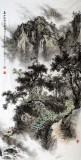 【已售】吉林美协邹本财四尺精品《高山流水遇知音》