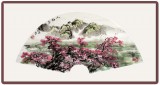 吉林美协邹本财扇面《壶口瀑布》