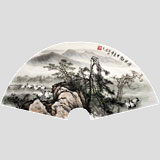 吉林美协邹本财扇画《情系鹤乡》