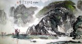 【已售】杨春三尺山水作品《初秋》
