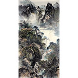 杨春六尺精品山水《瑶家秋意图》