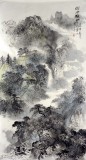 【已售】杨春六尺作品《烟雨瑶山》