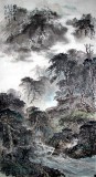 【已售】杨春六尺精品山水《密林深处》