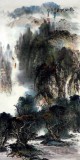【已售】杨春四尺作品《秋山帆影》