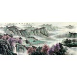 【已售】小八尺山水国画精品《江山美如画》