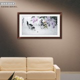 【已售】四尺紫藤《猫趣图》
