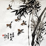 张春奇三尺斗方画《晨曲韵晓风》