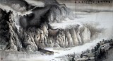 【已售】郑旺三六尺山水画《云岭朝晖图》