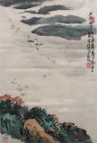 SK李明成山水画《太湖晓云》
