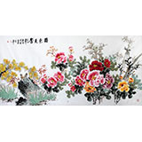 牡丹名家王宝钦精品六尺《国色天香》（议价）