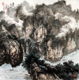 SK名家蒲家瑞四尺斗方《巫山奇观》