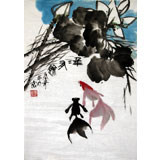 张春奇风水画《年年有余图》