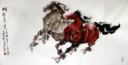 【已售】黄江四尺国画《鹏程万里》