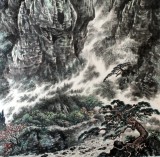 【已售】名家蒲家瑞四尺国画山水画《终南山》