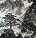 【已售】名家蒲家瑞精品四尺山水《终南春山》