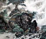 SK名家蒲家瑞四尺国画《溪山清夏》