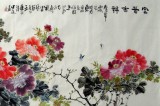 【已售】八尺巨幅牡丹画《花开富贵》