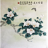 凌雪四尺斗方工笔画《清香久远》