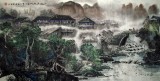 【已售】四尺国画山水《小桥流水人家》