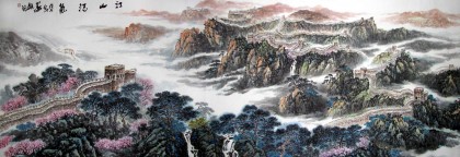 【已售】国画长城《江山浩气》