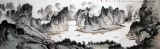 【已售】郑旺三小八尺山水画《漓江百里秀》