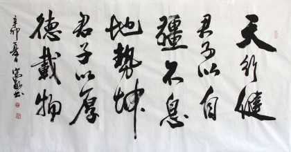 中国书协王守义四尺书法《天行健》