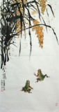 SK李明成丰收图《稻香蛙鸣》