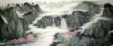 【已售】小八尺公司山水画《幽石山乡》