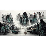 【已售】三尺国画山水在《春韵》