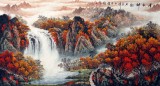 【已售】六尺秋景山水《金秋神韵》
