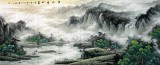 小八尺国画山水《江山美如画》