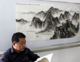 【已售】国家画院刘金河四尺《云水怡山得静心》