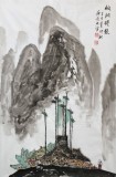 【已售】旧藏特卖 庾超然 四尺三开作品《版纳仙境》