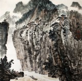 【已售】庾超然四尺斗方精品山水画