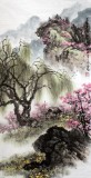 【已售】吉林美协邹本财三尺《春风送暖》