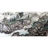 蒲家瑞作品姜太公钓鱼《钓鱼台》