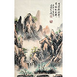 中国美协任建业四尺三开《万物生光辉》