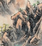 【已售】中国美协任建业四尺三开《万物生光辉》