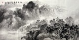【已售】客厅装饰山水画四尺《雨后泉声》