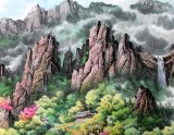 【已售】六尺精品朝鲜风景国画